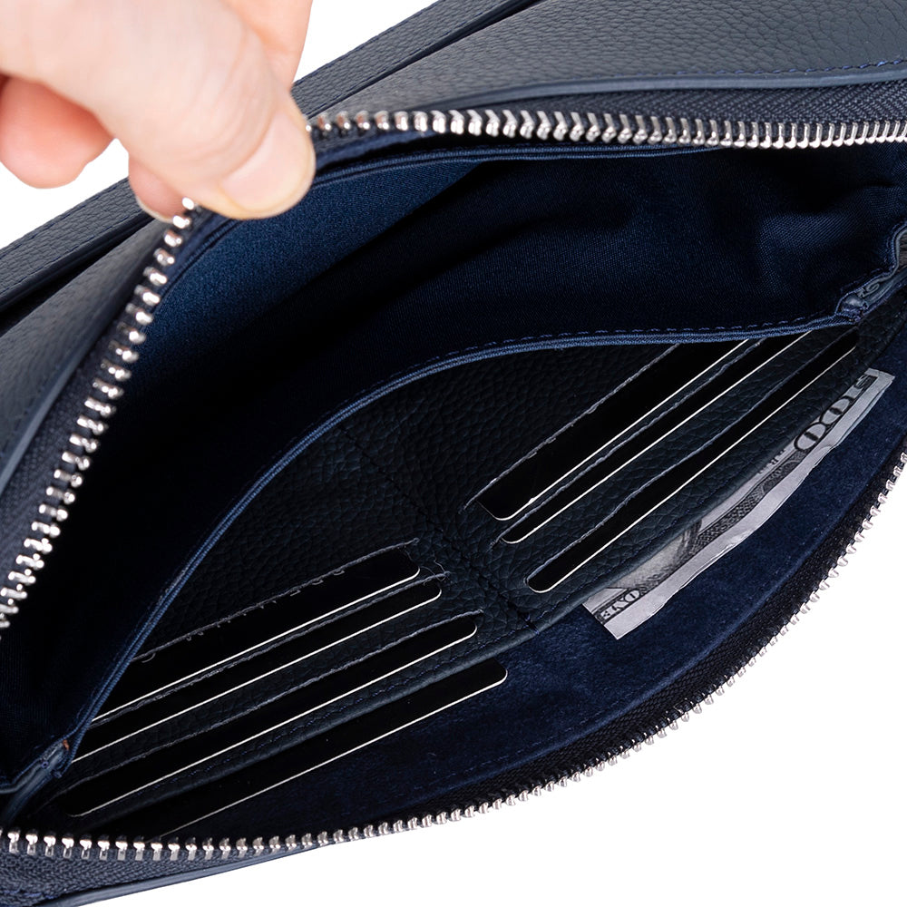 Lupus Leather Clutch Bag – Genuine Leather Wrist Clutch for Men & Women for Everyday Elegance | Minimal & Handcrafted