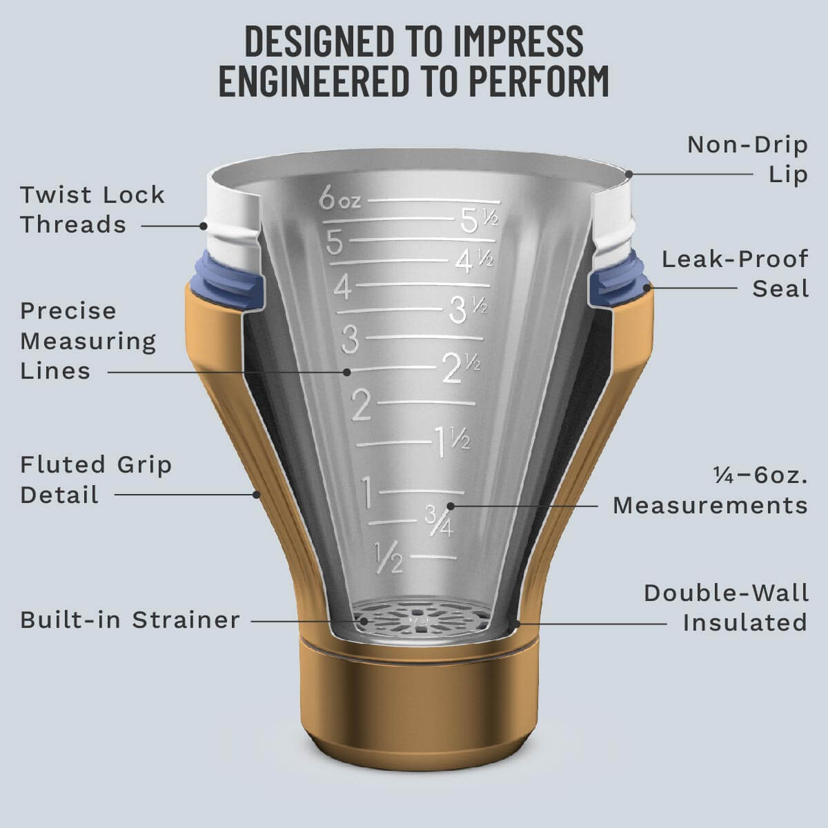 Diamond Edition Hybrid Cocktail Shaker