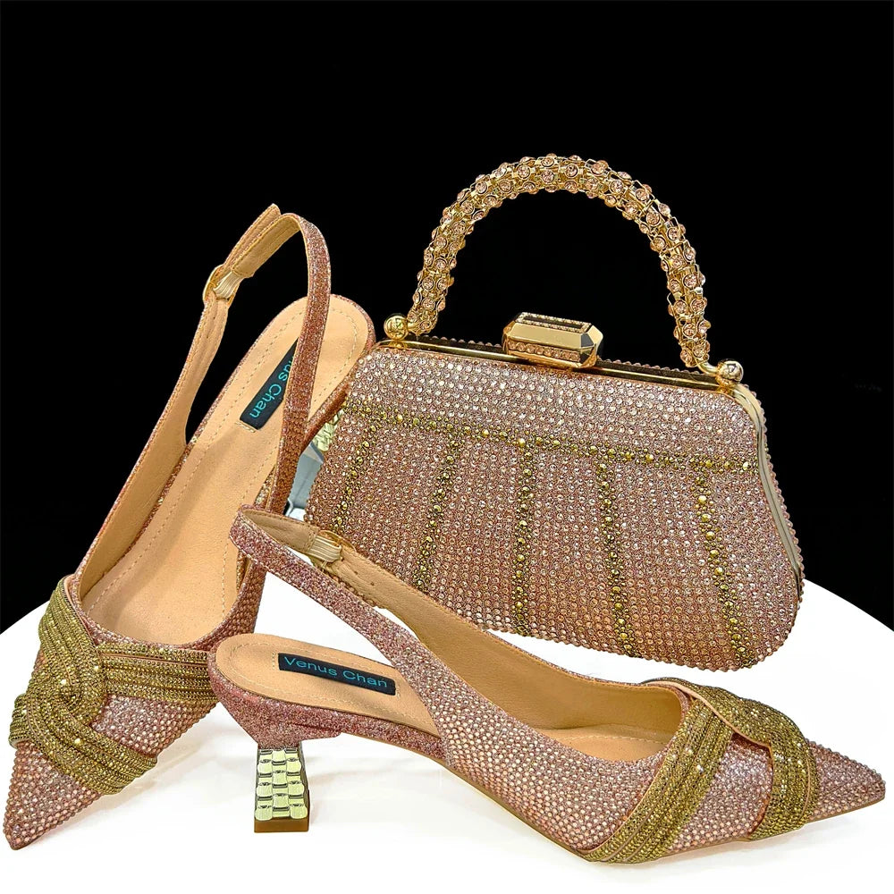 Lastest Italian Style Shoes with Matching Bag Set ED1290