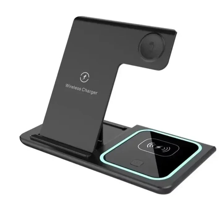 LED Fast Wireless Charging Station