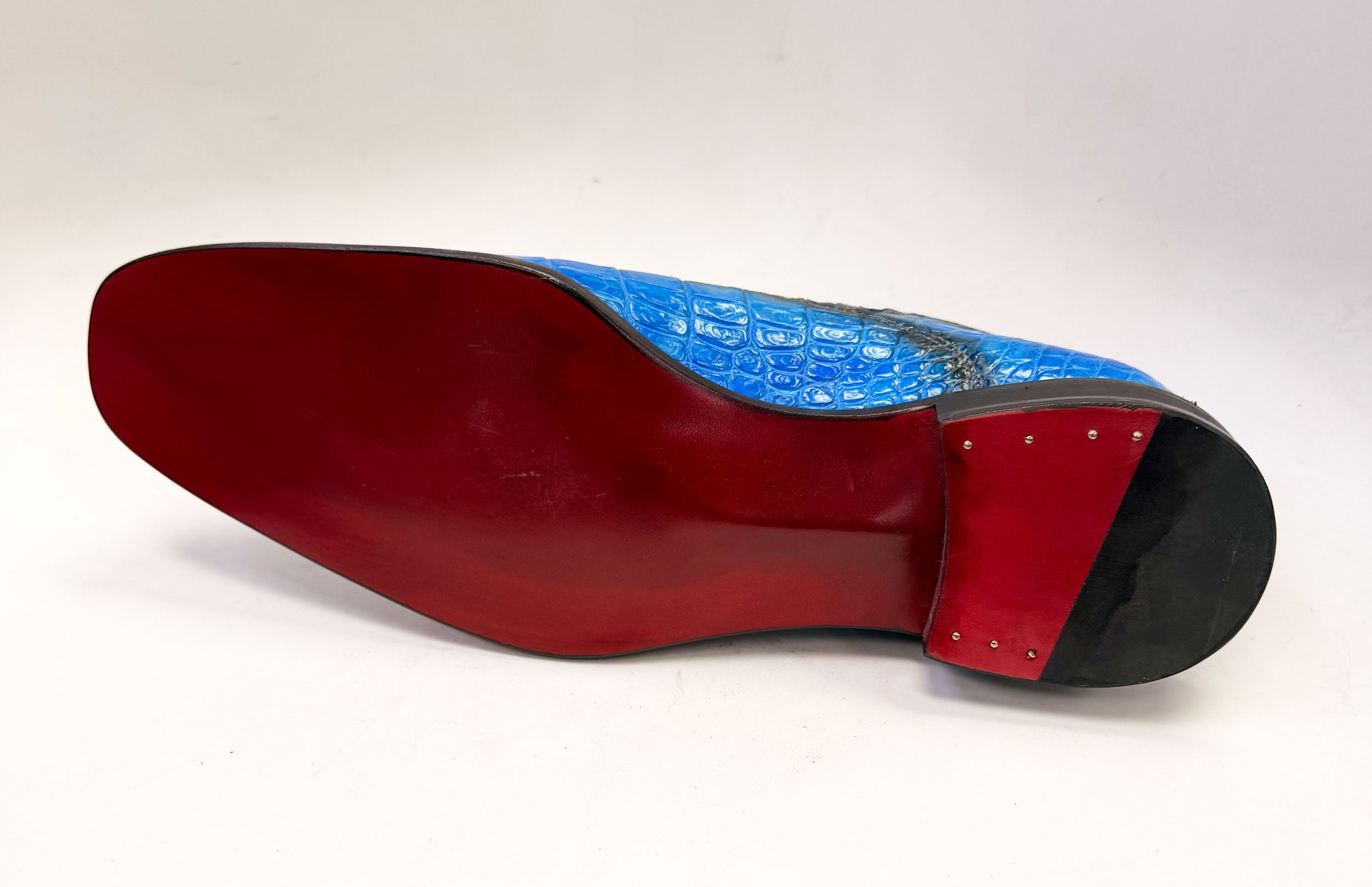Maurice San Francisco Custom Made Alligator Shoe - Blue