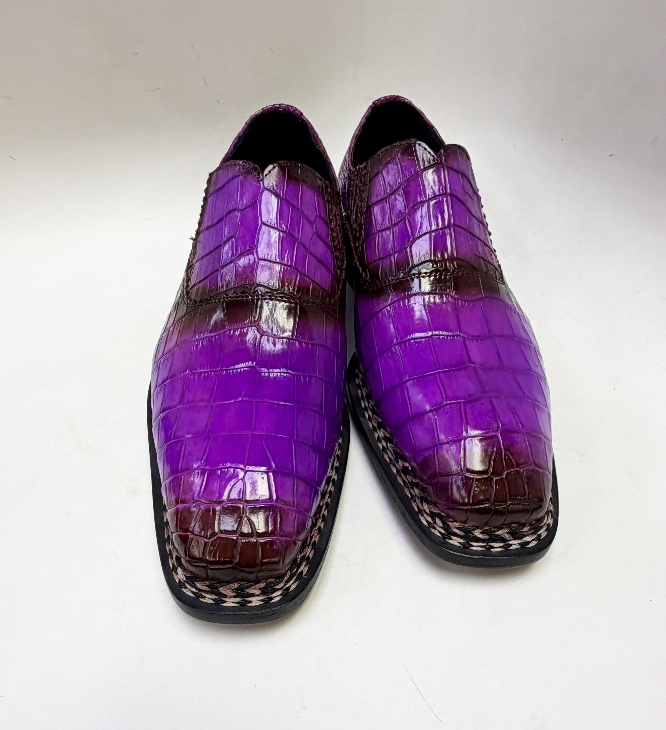Maurice San Francisco Custom Made Alligator Shoe - Purple