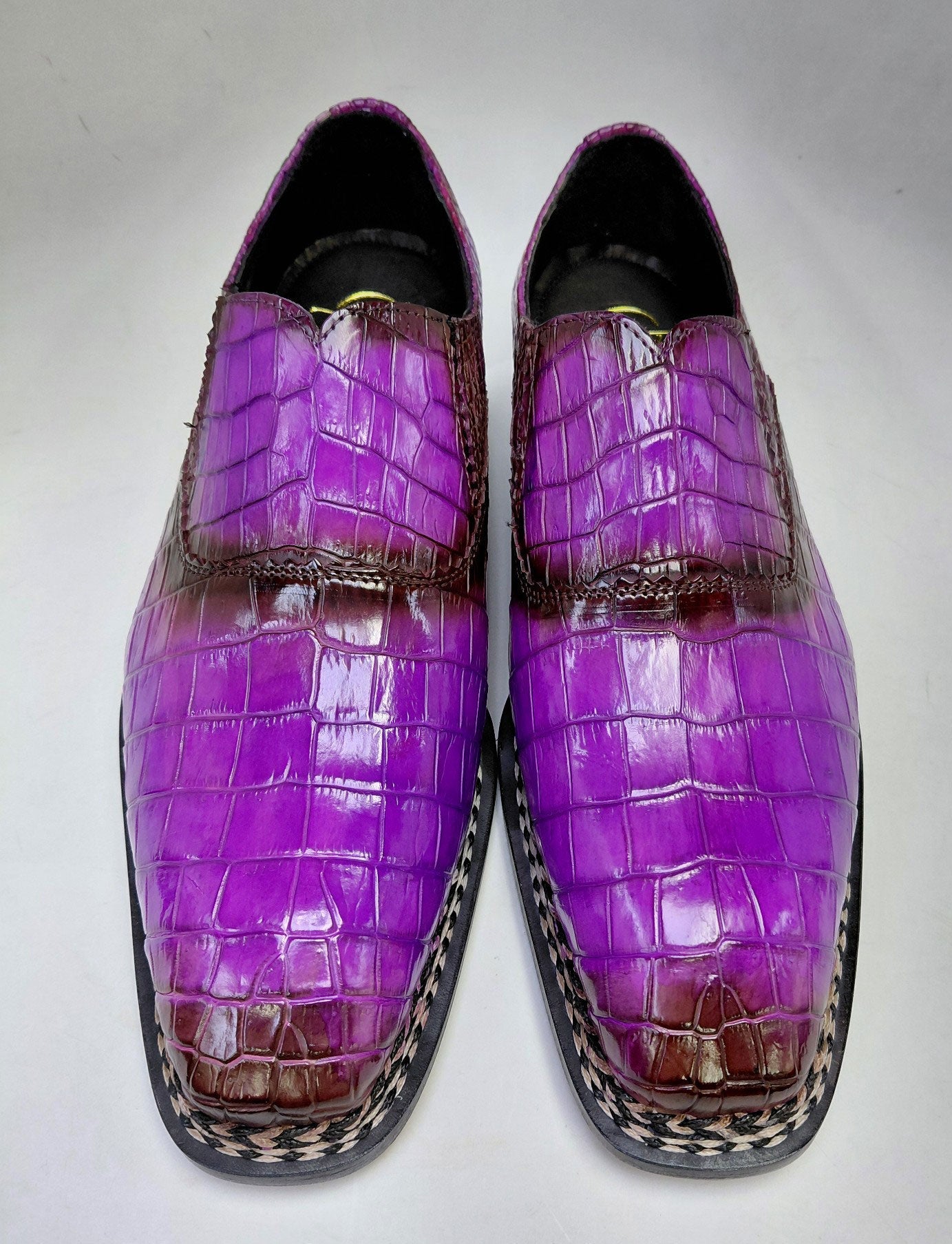 Maurice San Francisco Custom Made Alligator Shoe - Purple