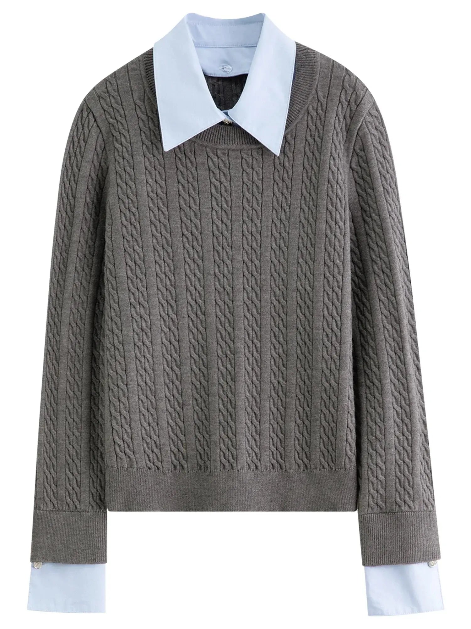Women's Autumn/Winter Grey Knitwear Set