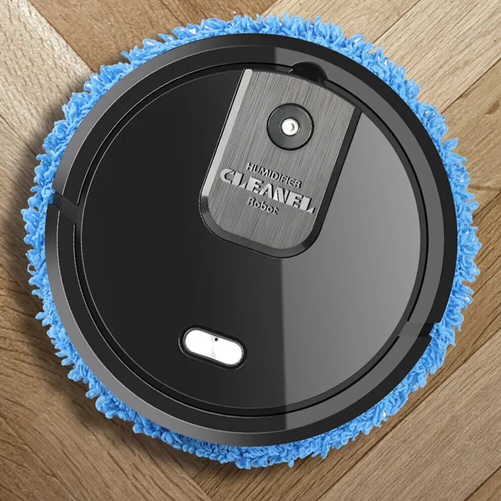 Auto Smart Robotic Mopping Machine Wet Dry Dual Use 10000RPM 60min Floor Cleaner with Spray Humidifying ABS Home Kitchen Tile