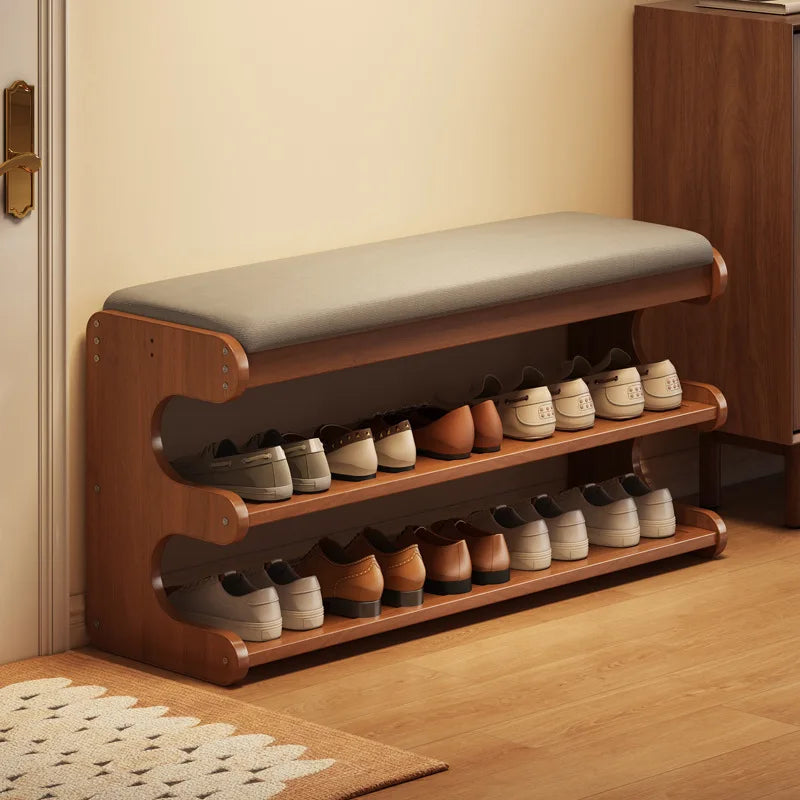 Shoe Cabinet Stool Upholstered Flip Top Shoe Storage Bench Entryway Hallway Cushion Seat Removable Shoe Rack Organizer Furniture