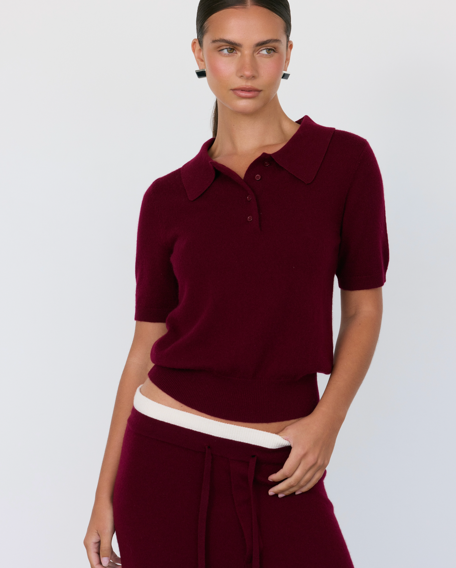 Tove Short Sleeve Cashmere Polo
