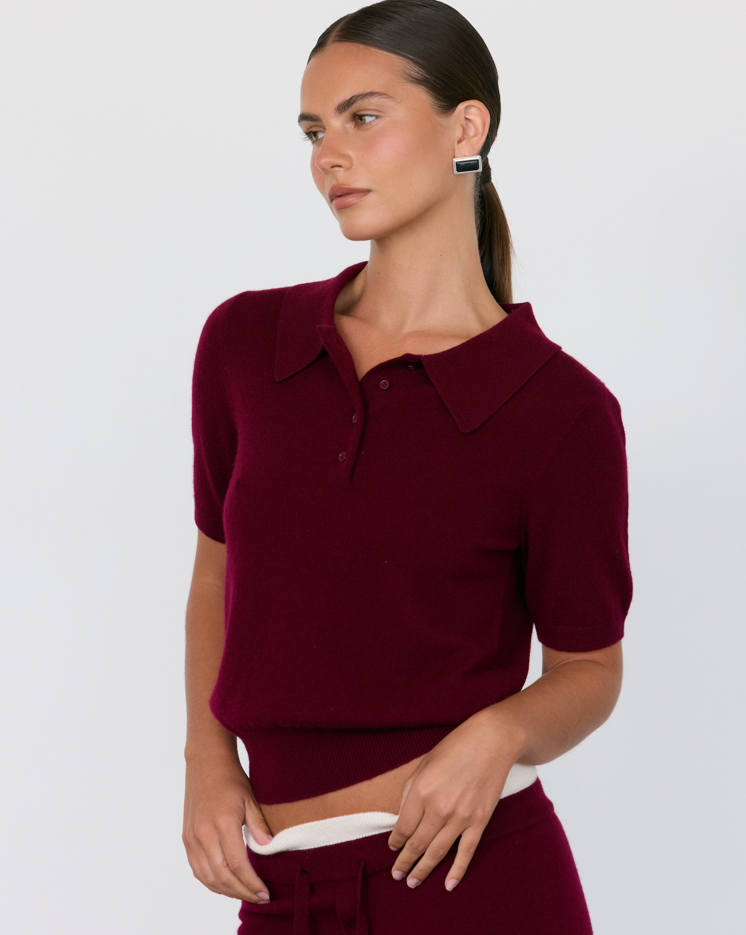 Tove Short Sleeve Cashmere Polo