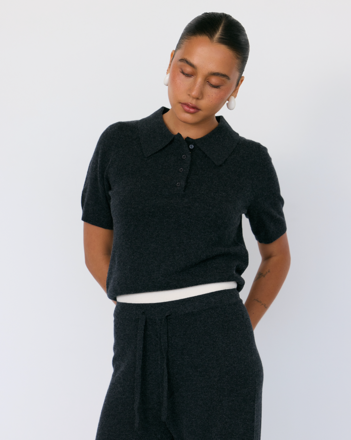 Tove Short Sleeve Cashmere Polo