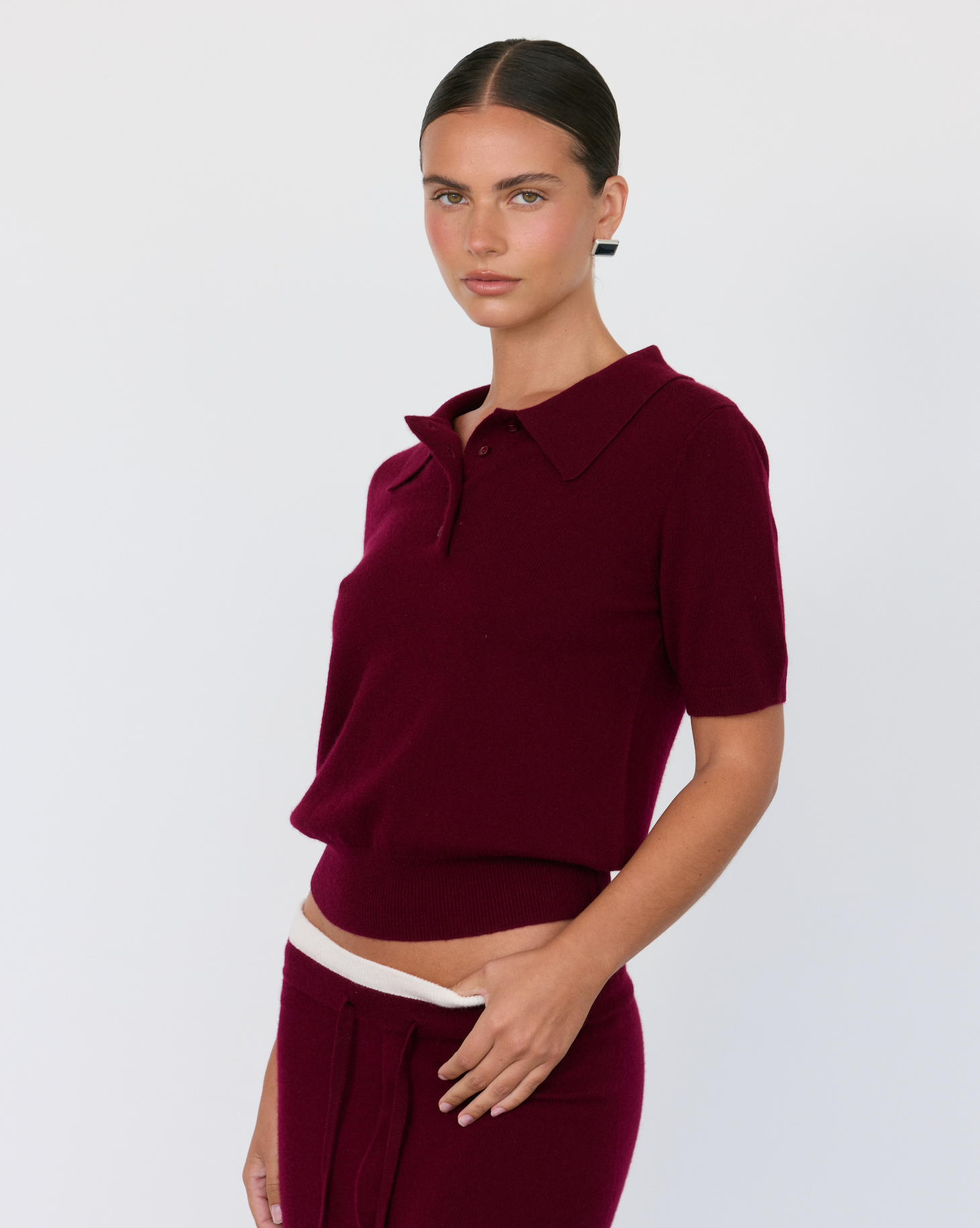 Tove Short Sleeve Cashmere Polo