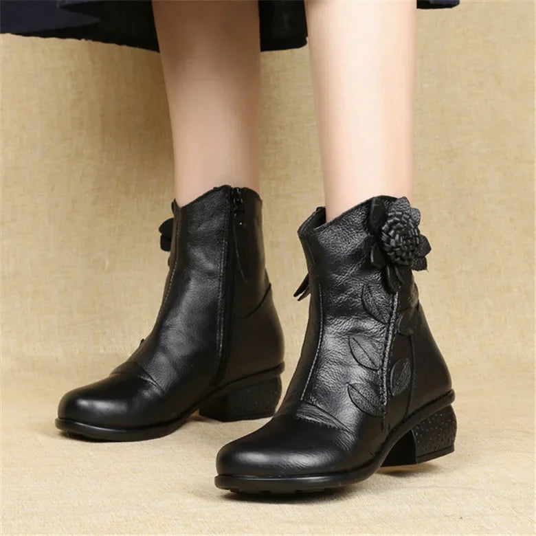 Timeless Style Handmade Leather Ankle Boots