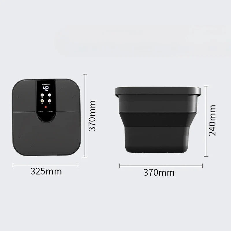 Portable Folding Foot Bath Bathtub Heated Electric Automatic Massage Foot Spa Temperature Control Folding Bucket Home Furniture