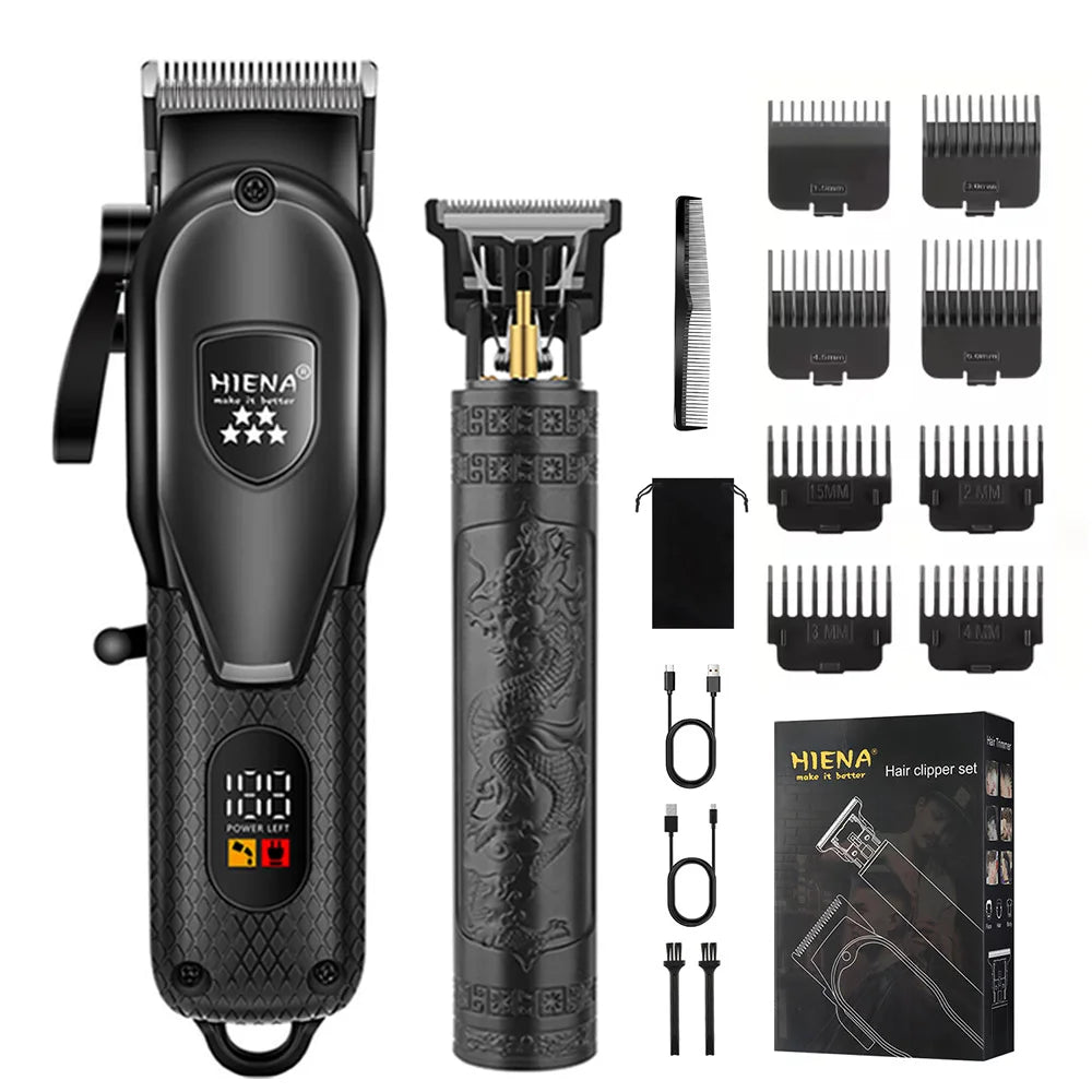 1/2/3/5-Piece Cordless Professional Men's Grooming Set Cordless Rechargeable hair Shaver trimmer Portable PrecisionTools