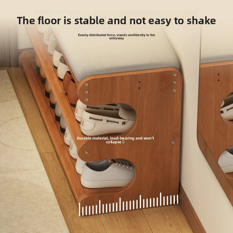 Shoe Cabinet Stool Upholstered Flip Top Shoe Storage Bench Entryway Hallway Cushion Seat Removable Shoe Rack Organizer Furniture