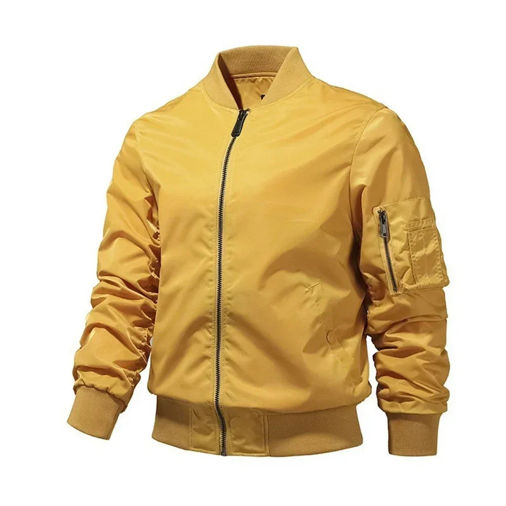 Versatile Men's Bomber Jacket  Perfect for Spring  Autumn
