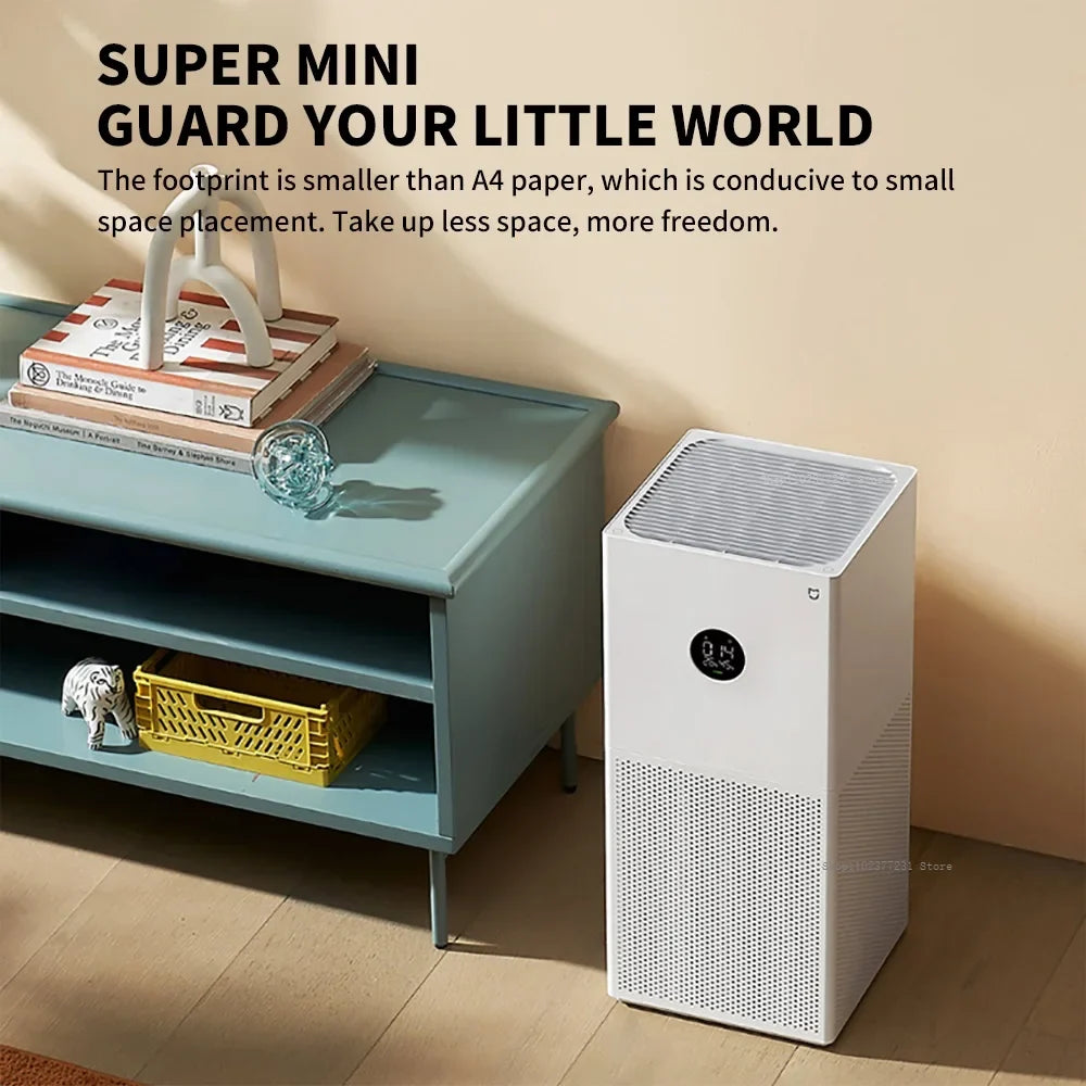 MIJIA Smart Air Purifier 4 Lite LED Display Quadruple Purification Aldehyde Removal Home Air Ionizer 35.8dB(A) Low noise