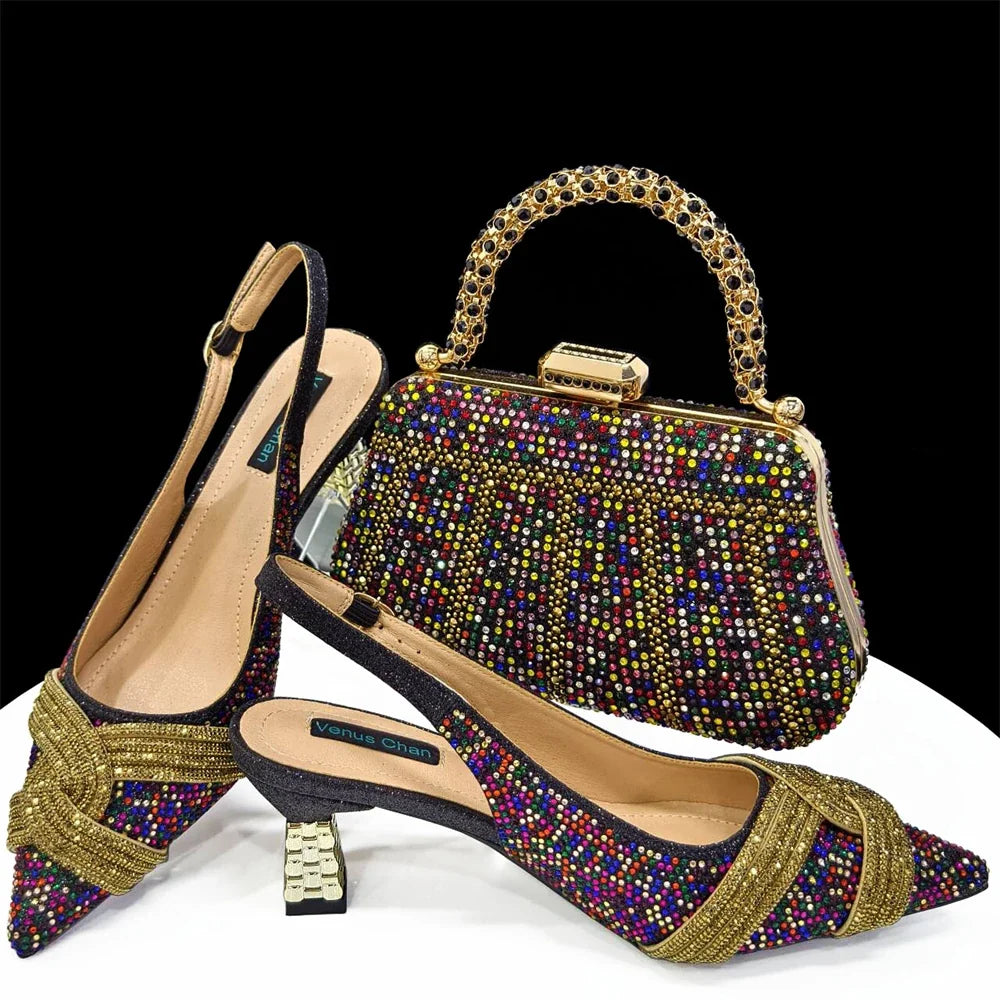 Lastest Italian Style Shoes with Matching Bag Set ED1290