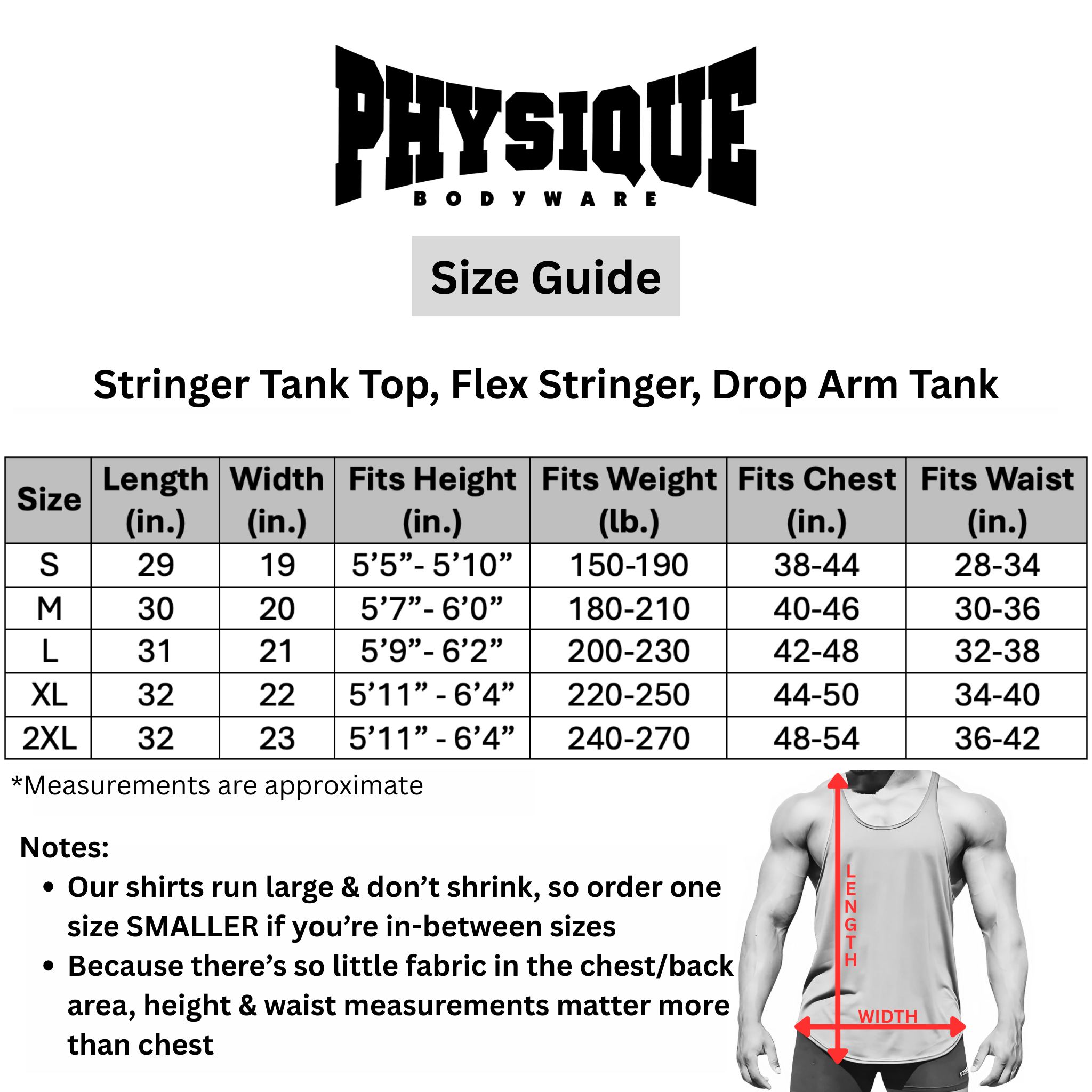 Drop Arm Tank Top