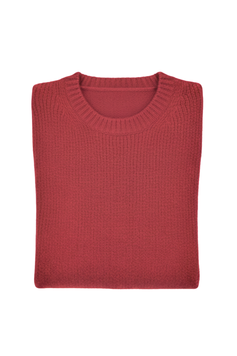 Fedeli Wool-Cashmere Crew Neck Sweater