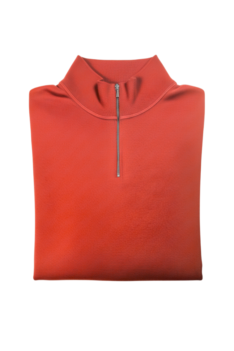 Manrico Cashmere Quarter-Zip Mock Neck Sweater