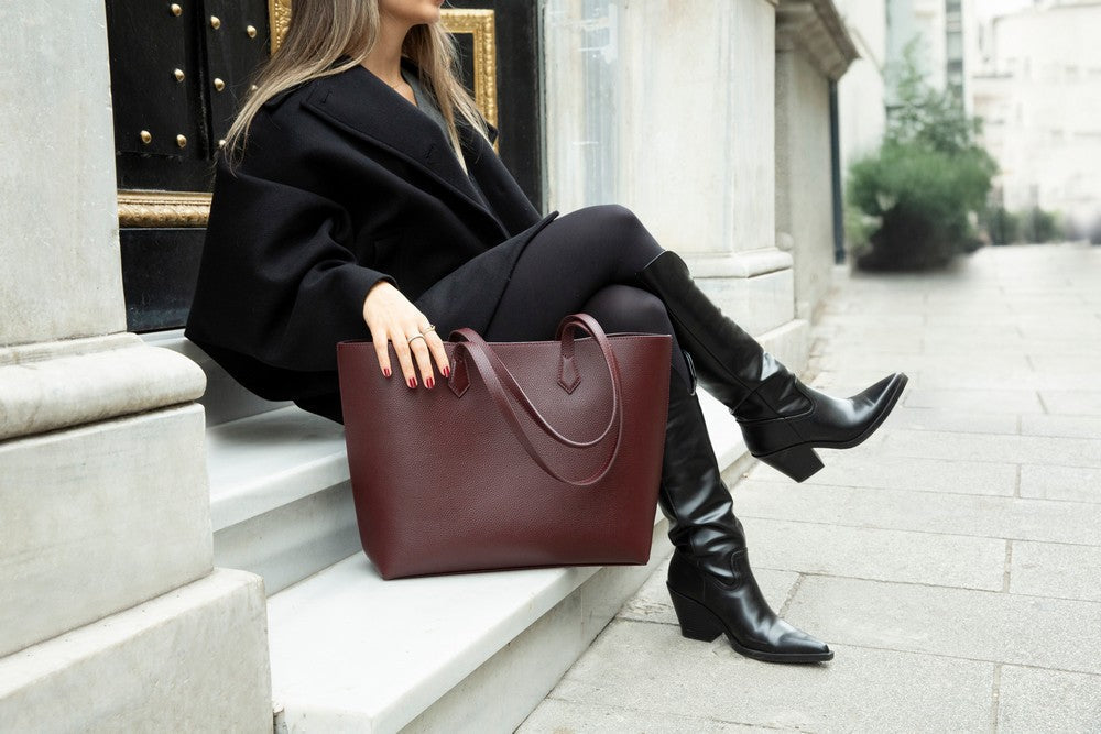 Solea Women’s Leather Bag – Genuine Leather Women’s Tote Shoulder Bag for Everyday Use | Minimal & Handcrafted