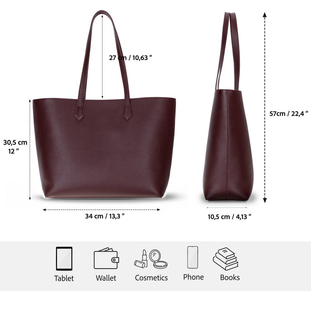 Solea Women’s Leather Bag – Genuine Leather Women’s Tote Shoulder Bag for Everyday Use | Minimal & Handcrafted