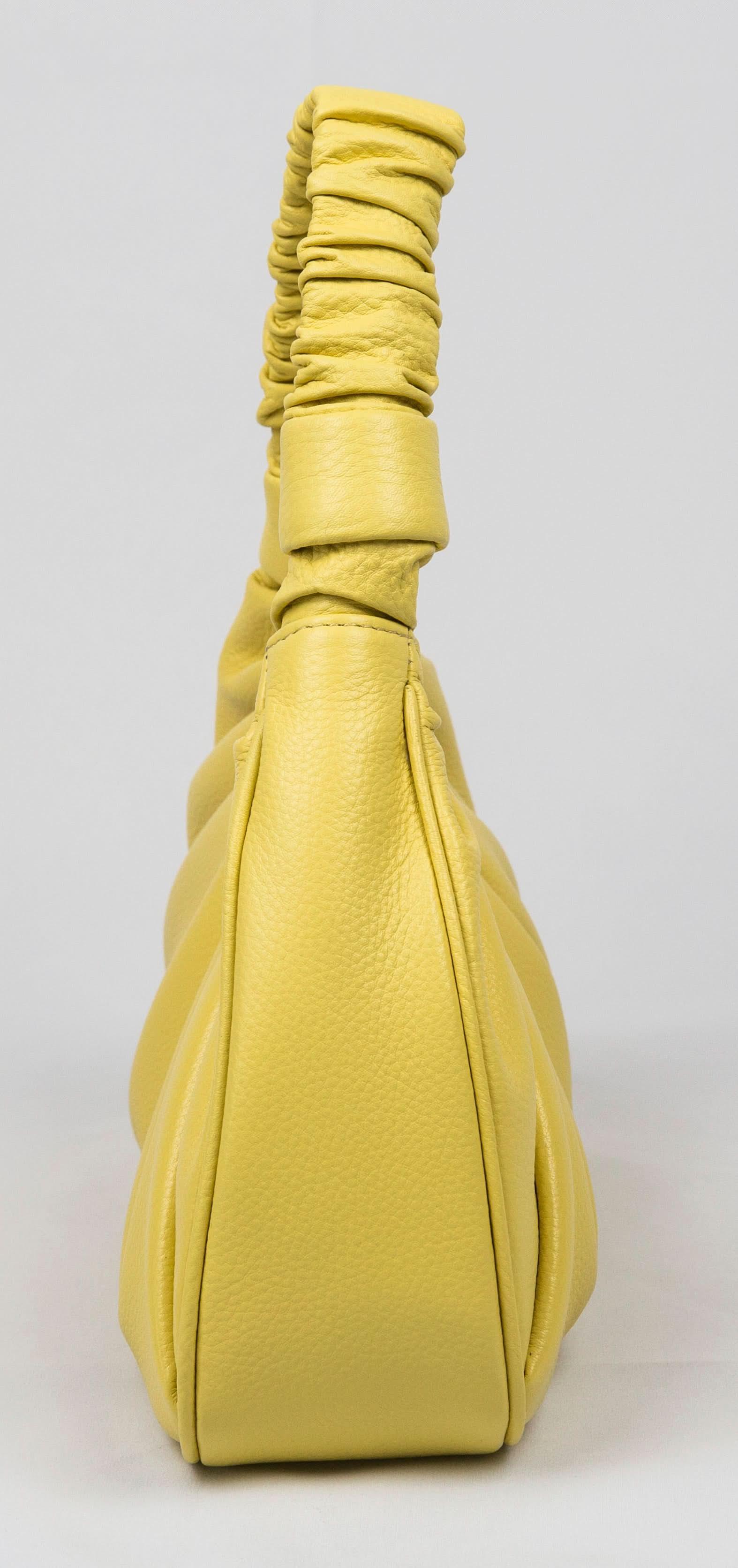 Sophia Full-grain Pebbled Leather Hobo Shoulder Bag for Women