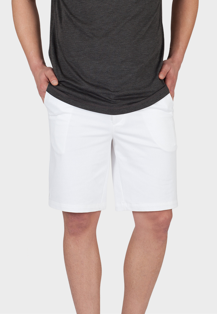Stretch Eagle Shorts - White  - Men