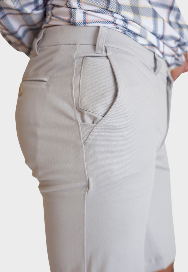 Stretch Eagle Shorts - Pearl Grey  - Men