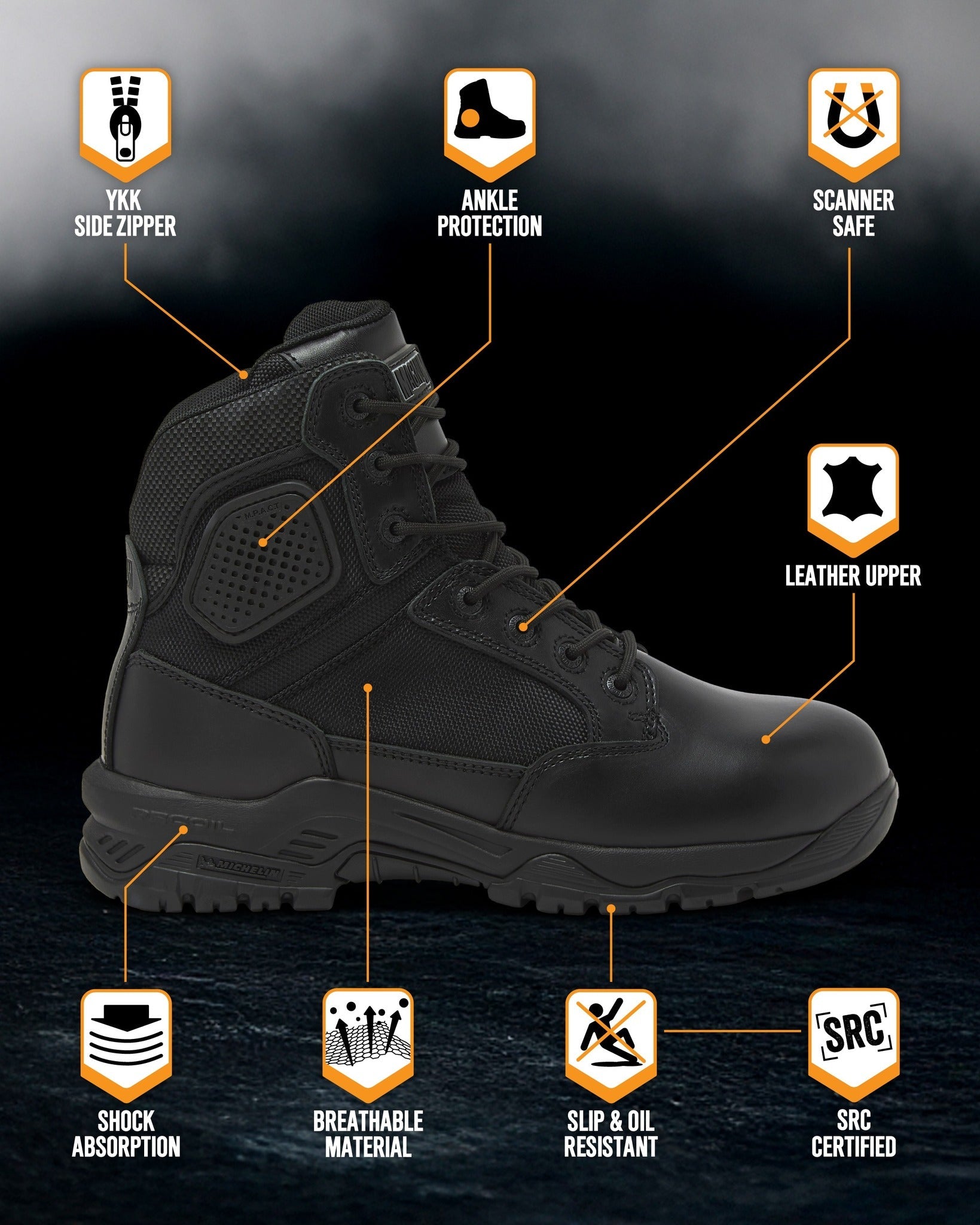 STRIKE FORCE 6" Boot SZ