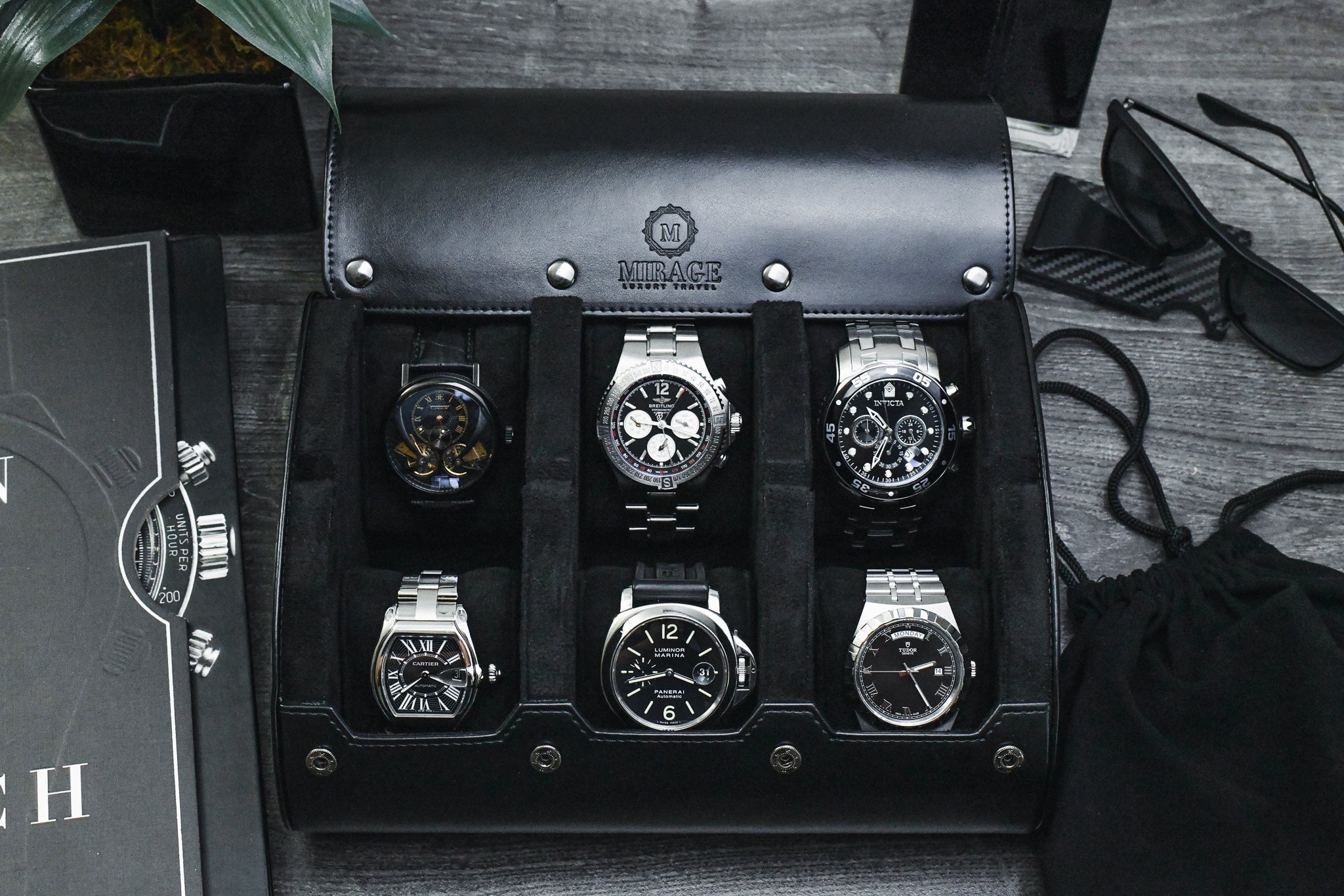 6 Watch Case - Super Black