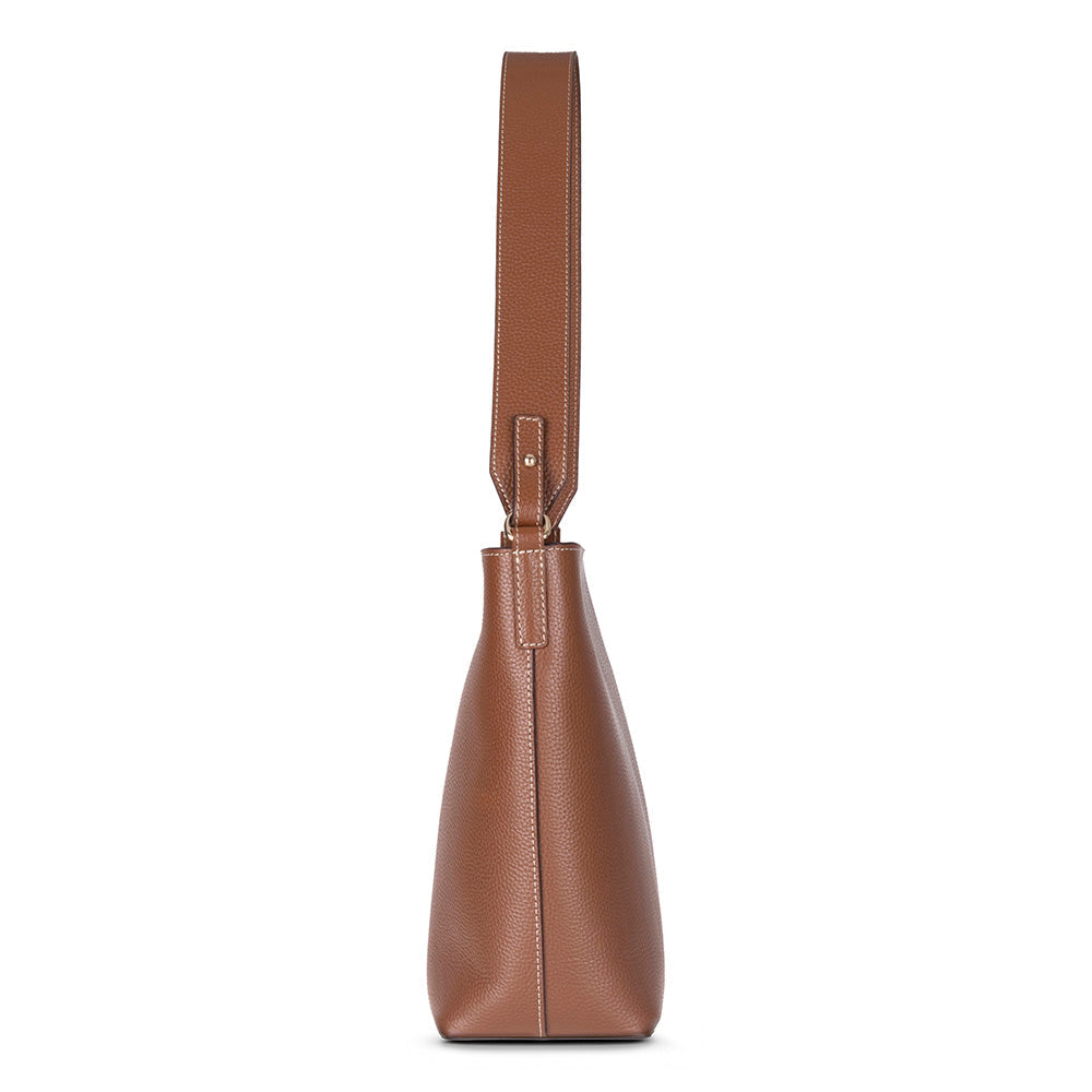 Elena Women’s Leather Tote Bag – Genuine Leather Shoulder Bag for Everyday Function | Minimal & Handcrafted