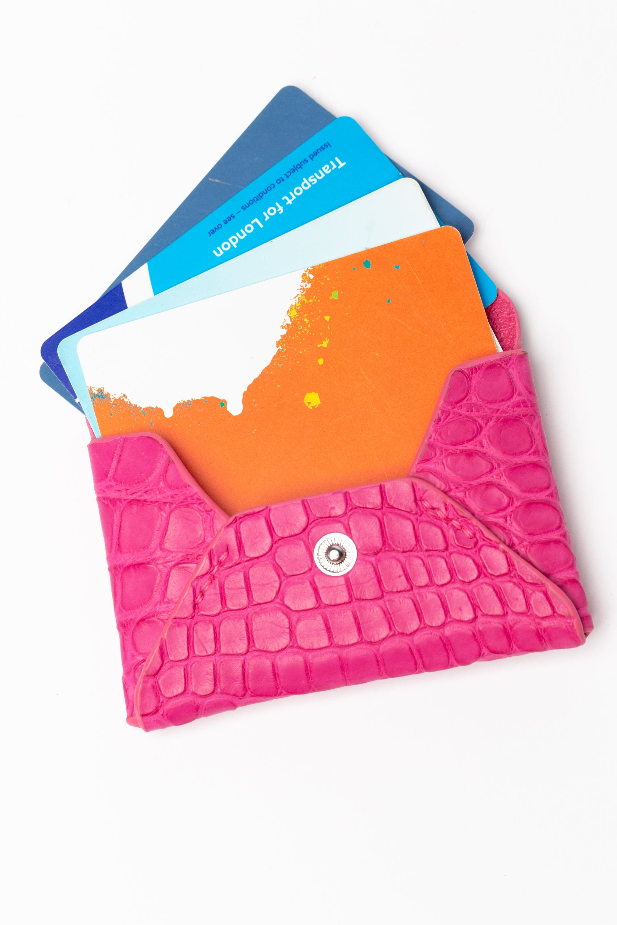 The Kenneth Envelope Card Wallet - Hot Pink