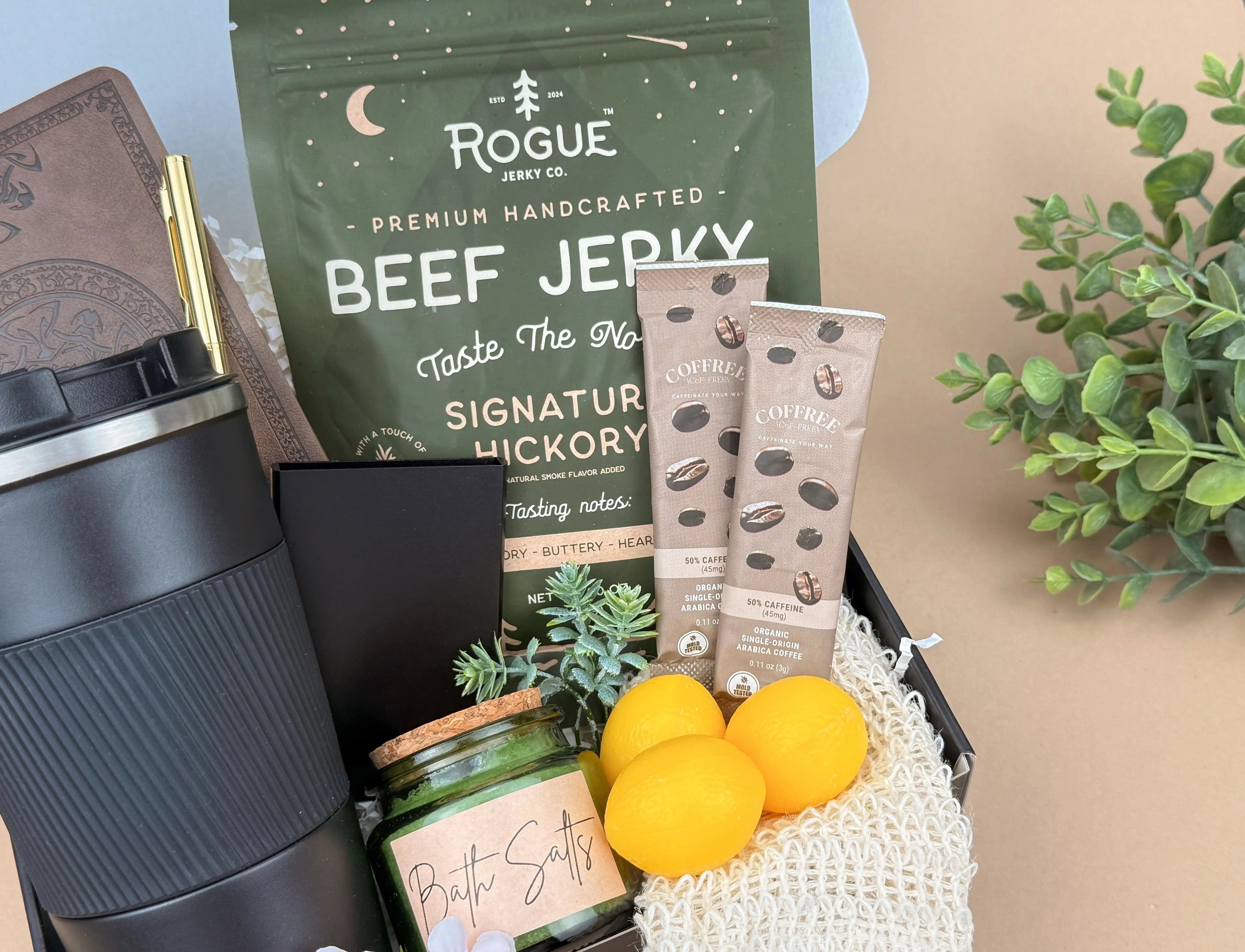 Thank You Gift Box for Him – Insulated Tumbler & Journal Set | Luxury Appreciation Gift Box