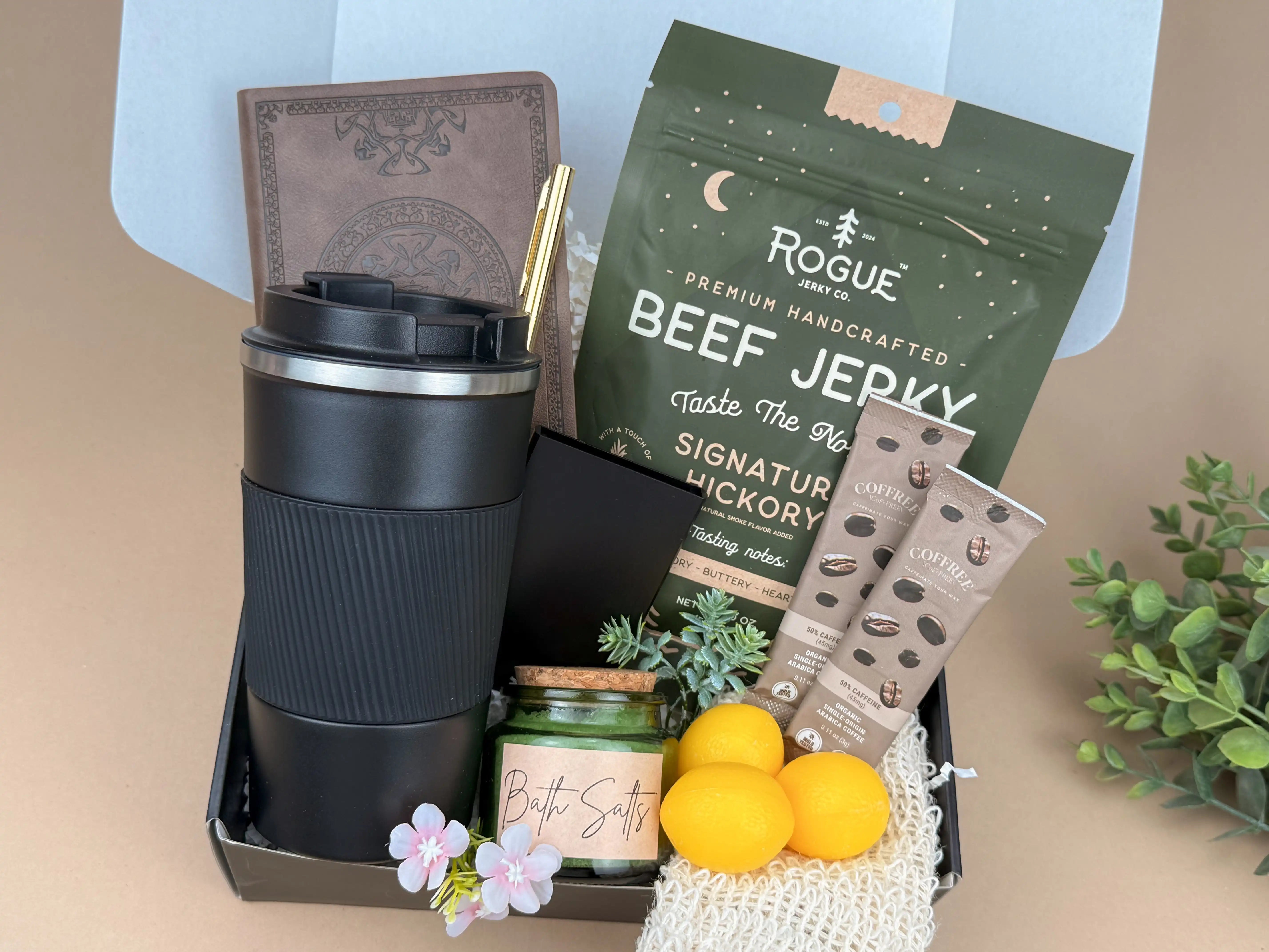 Thank You Gift Box for Him – Insulated Tumbler & Journal Set | Luxury Appreciation Gift Box