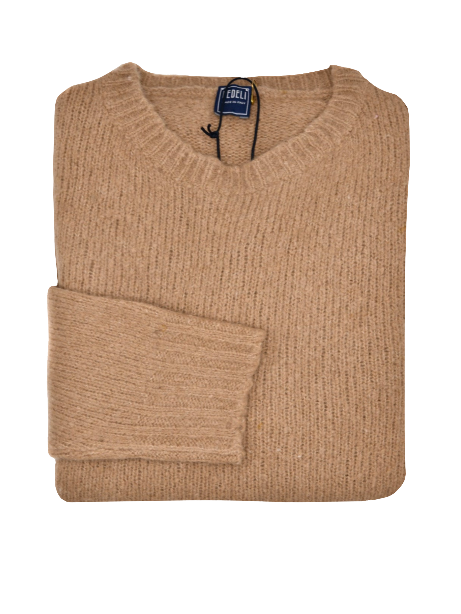 Fedeli Wool-Cashmere Crew Neck Sweater