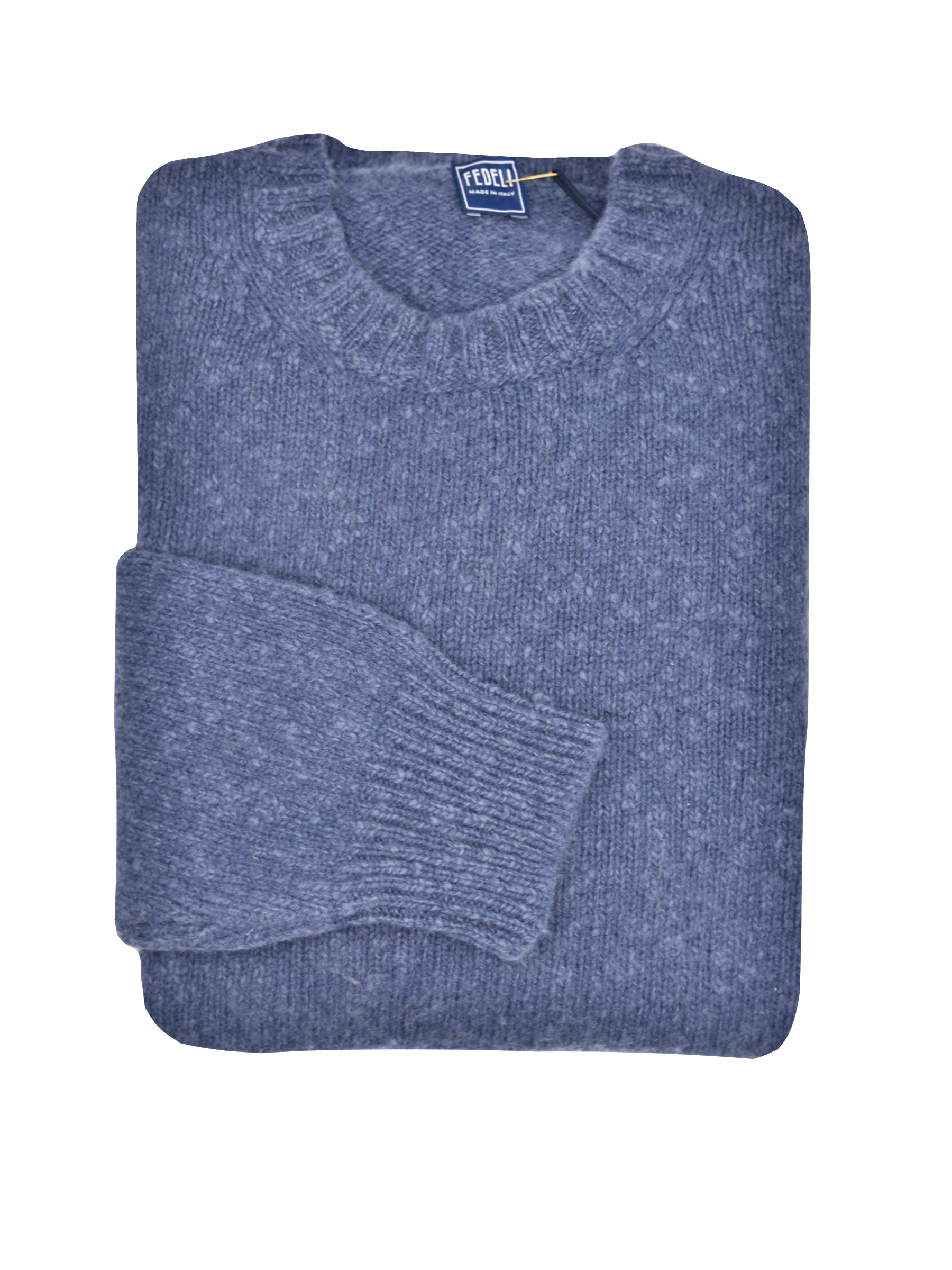 Fedeli Wool-Cashmere Crew Neck Sweater