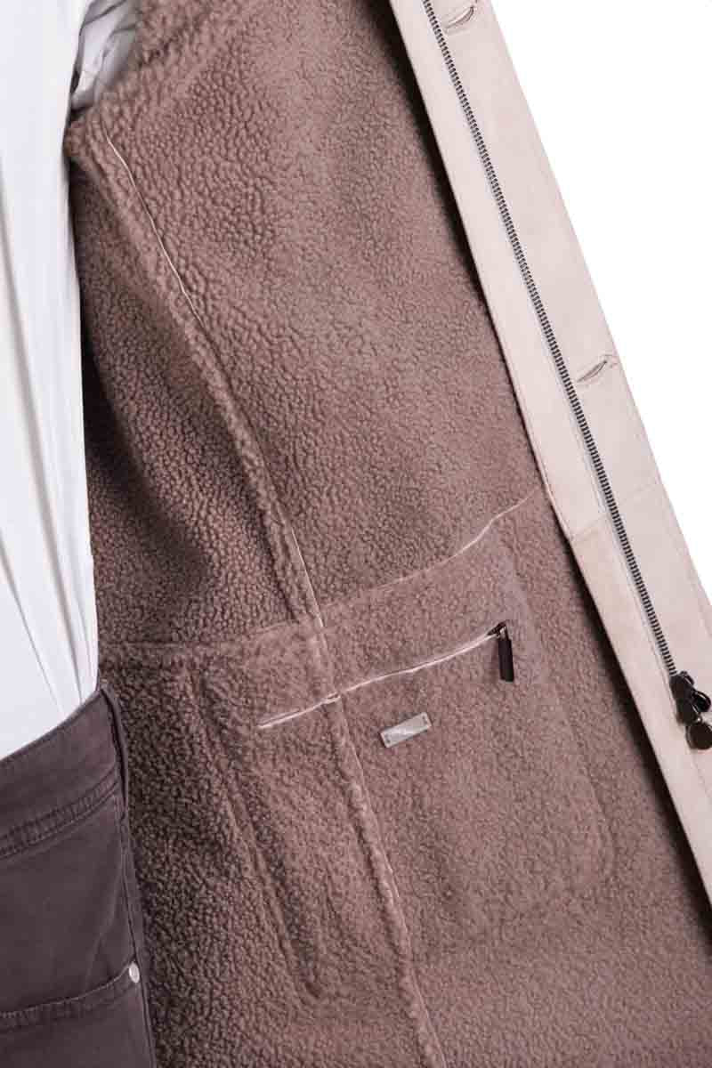 Kiton Zip-Up Lambskin-Shearling-Cashmere Coat