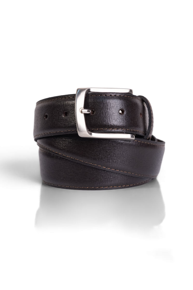 Tardini Textured Genuine Leather Belt