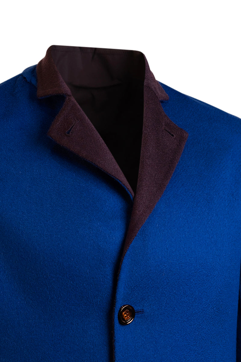Kired by Kiton PARANA1 Cashmere Reversible Overcoat
