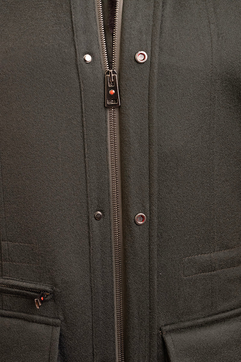 Kired by Kiton KONE Cashmere-Mink Fur Overcoat