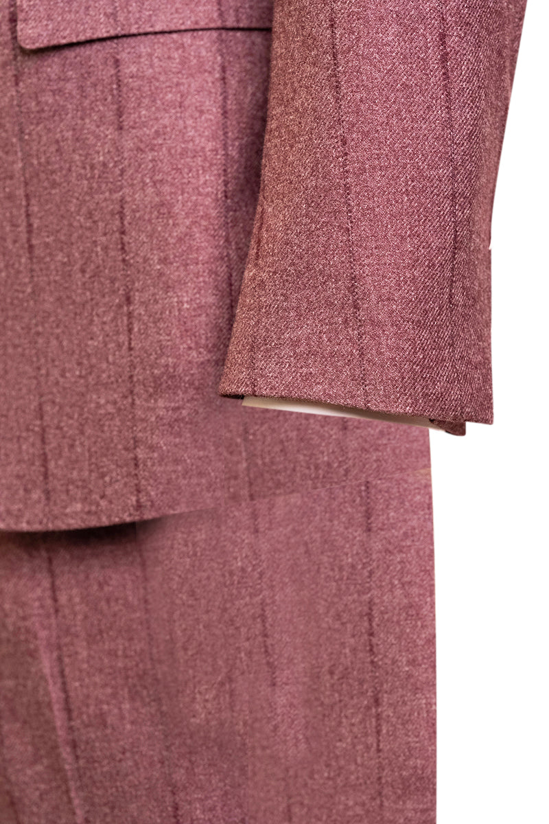 Sartorio Pinstripe Virgin Wool-Cotton-Cashmere Suit