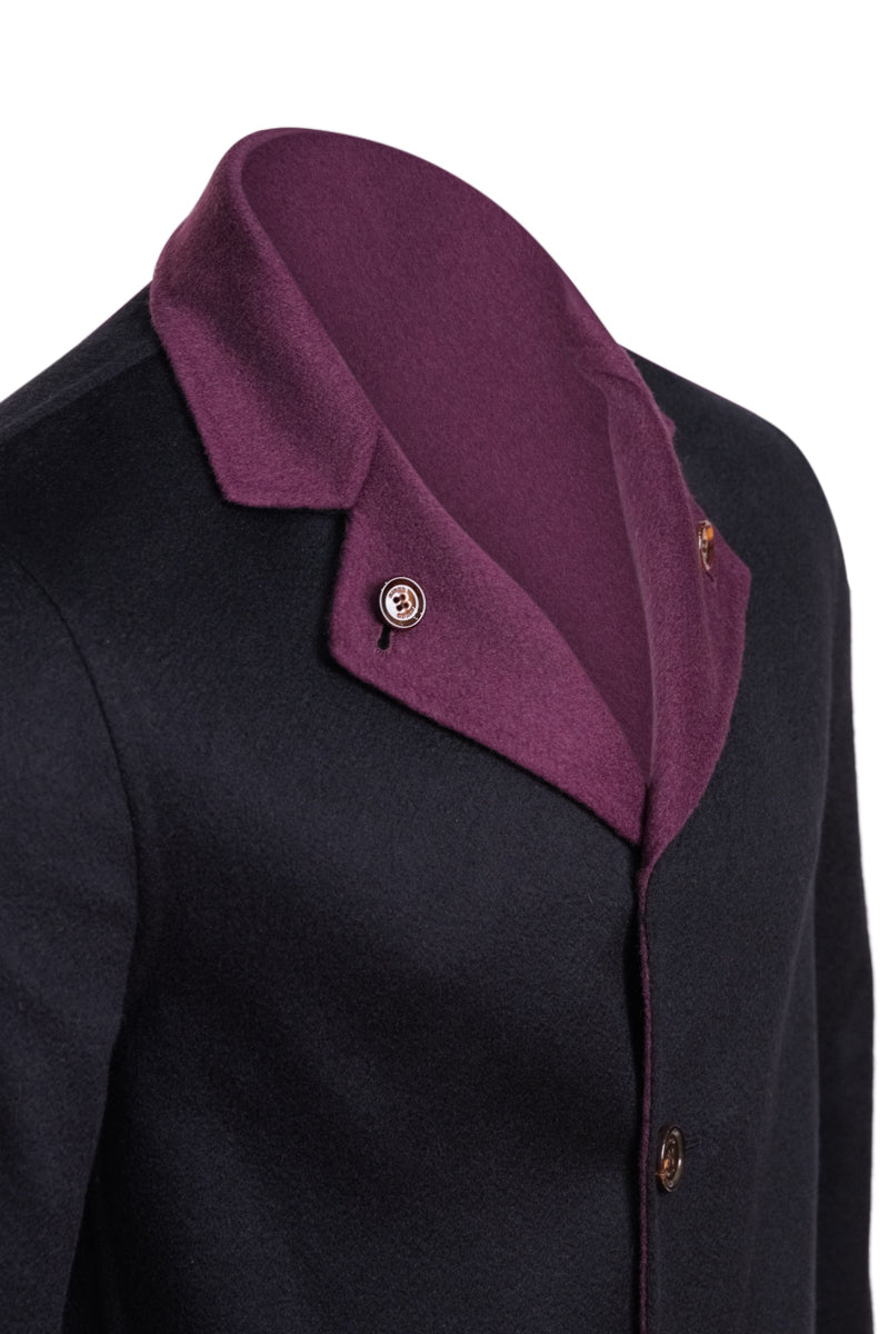 Kired by Kiton PARANA1 Cashmere Reversible Overcoat