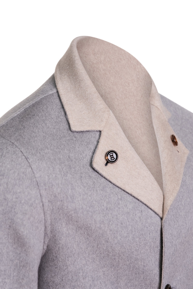 Kired by Kiton PARANA1 Cashmere Reversible Overcoat