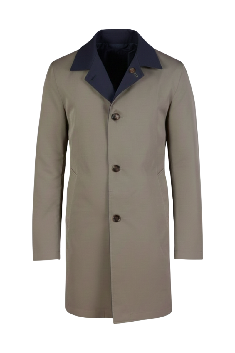 Kired by Kiton Ben Nylon Reversible Raincoat