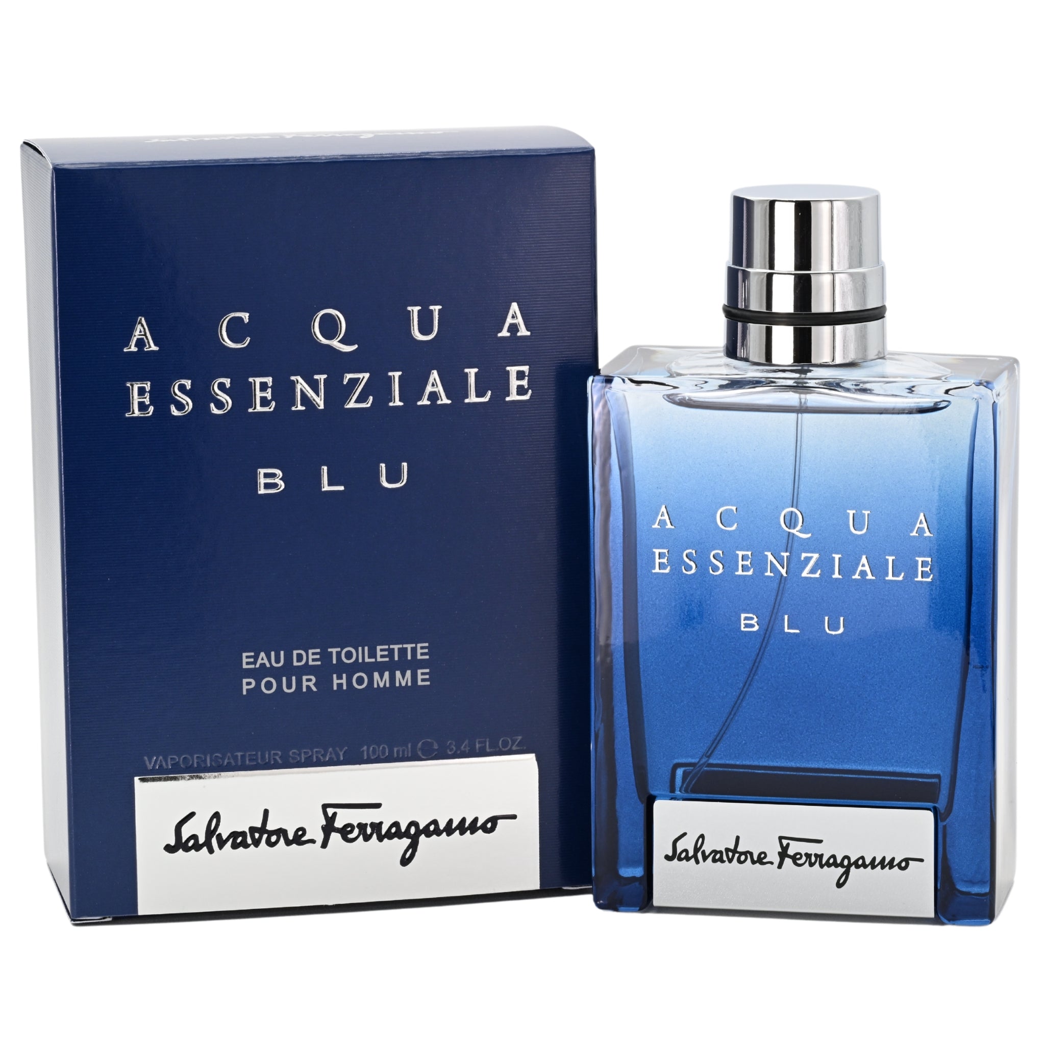Salvatore Ferragamo Acqua Essenziale Blu Eau de Toilette EDT 3.4 oz Cologne for Men