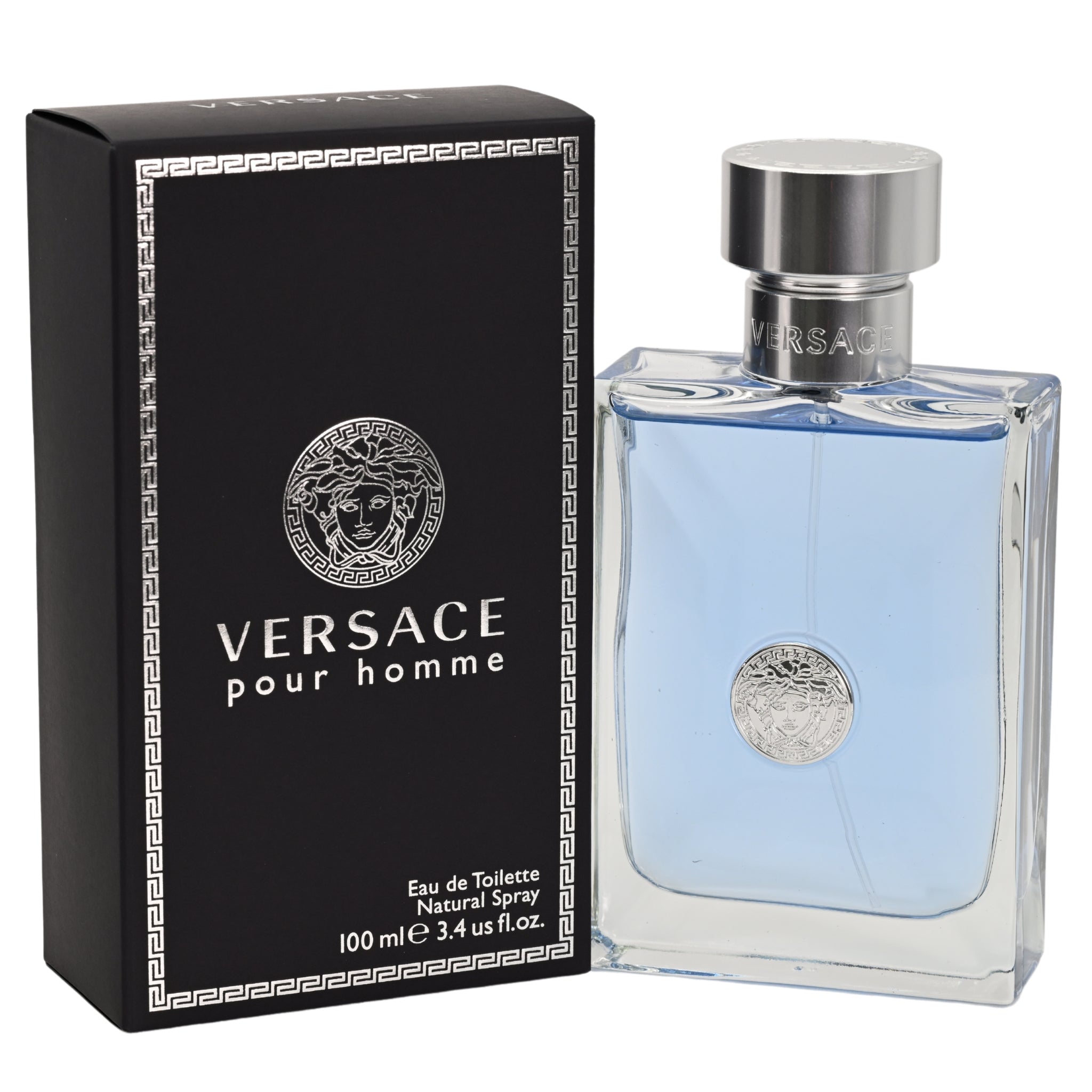 Versace Pour Homme Eau de Toilette for Men – 3.4 oz Fresh Citrus Woody Fragrance