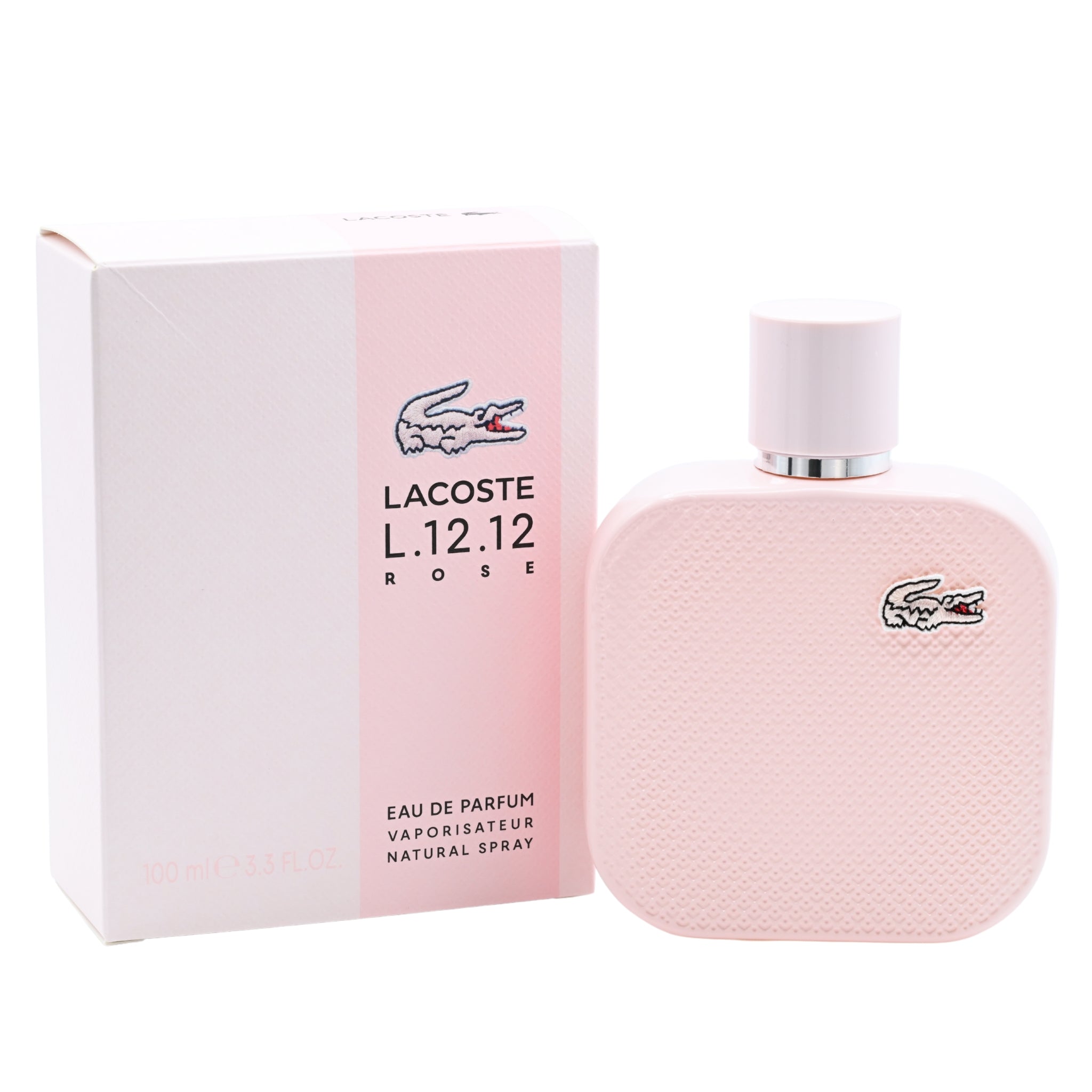 Lacoste L.12.12 Rose Eau De Parfum Spray for Women 3.3 oz