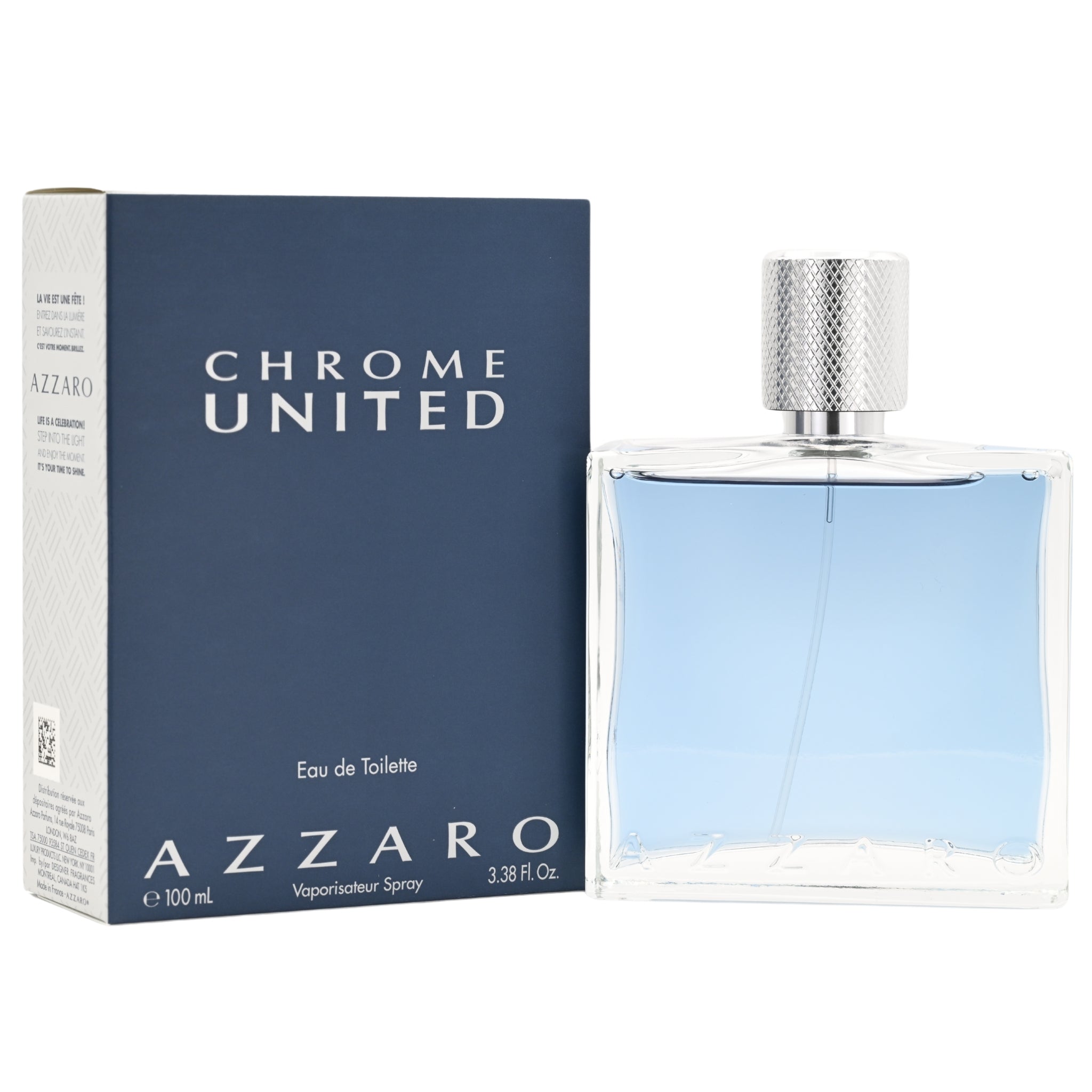 Azzaro Chrome United Eau De Toilette Spray for Men 3.4 oz