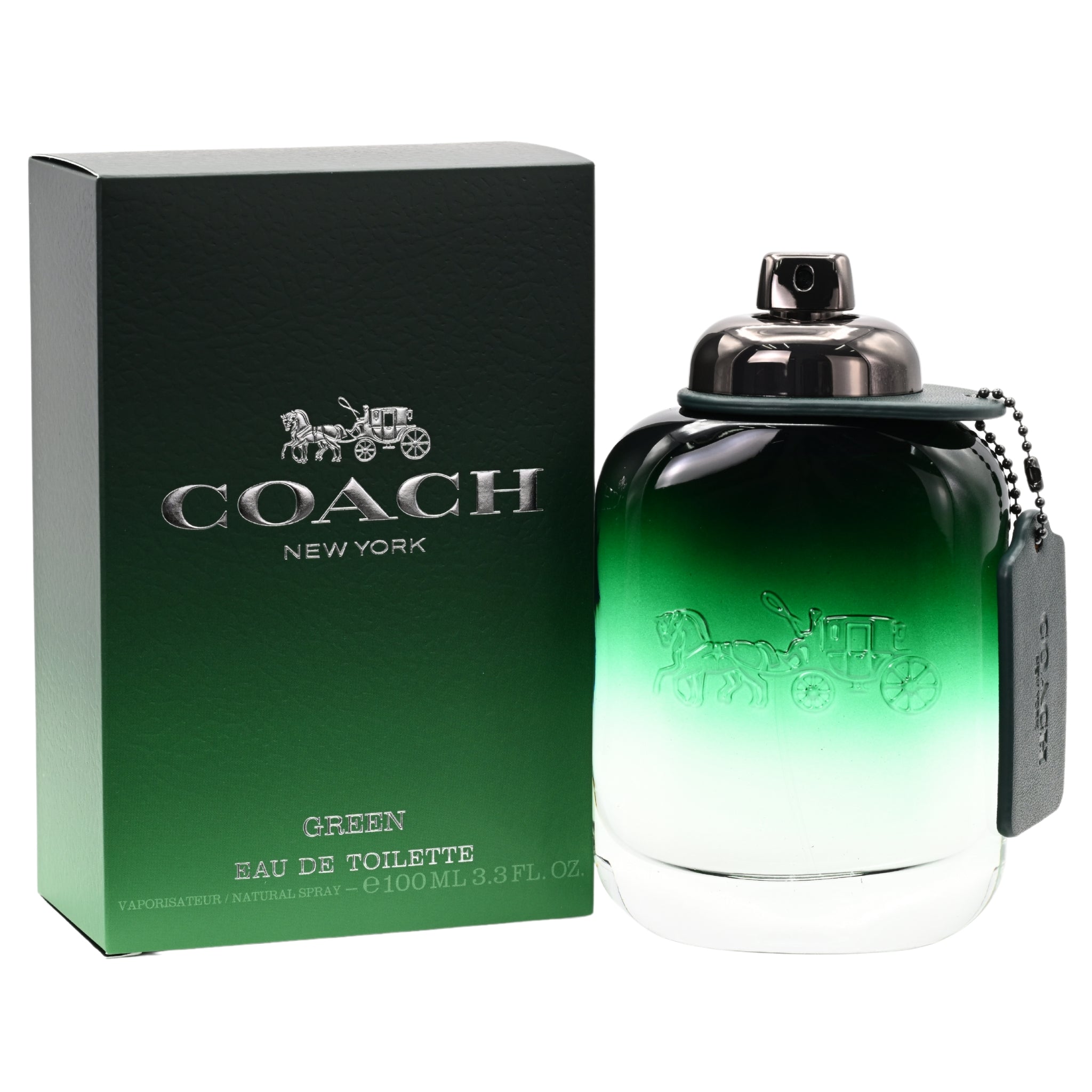 Coach Green Eau De Toilette Spray for Men 3.3 oz